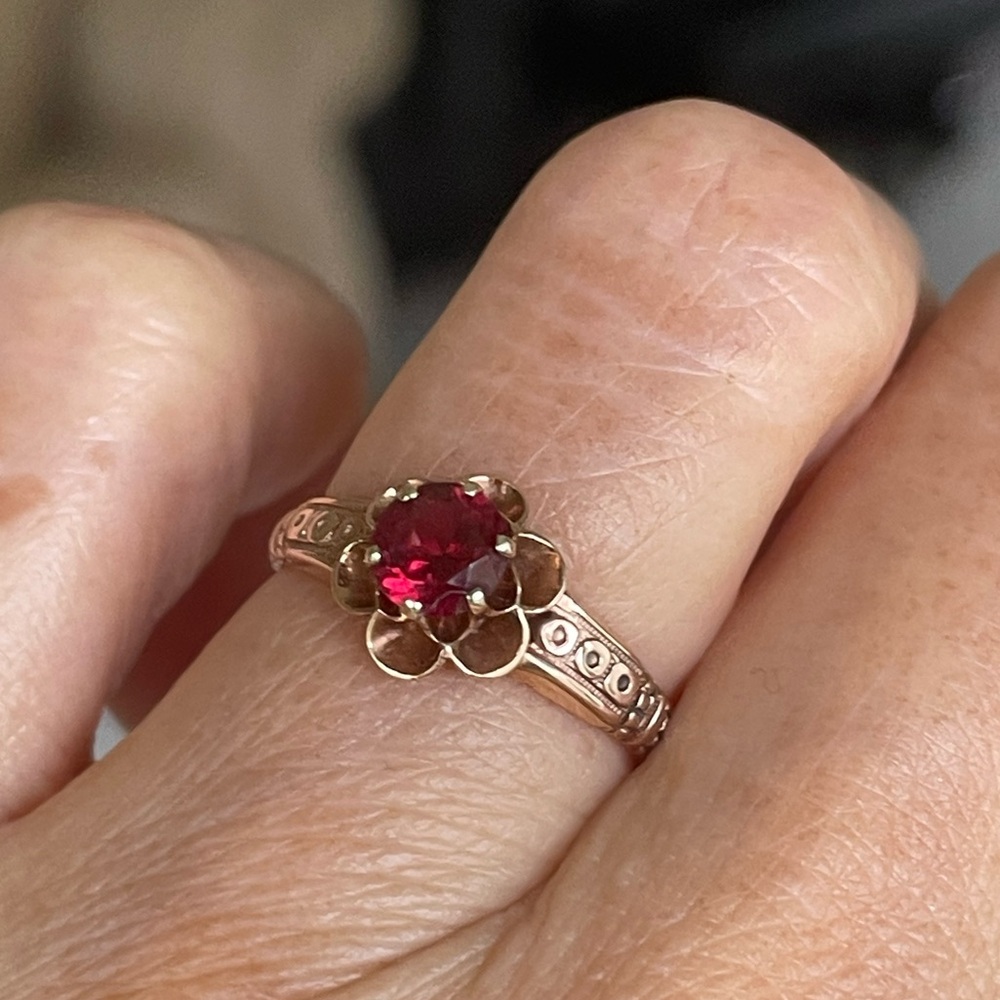 14k Ruby Ring - Picture 3 of 10